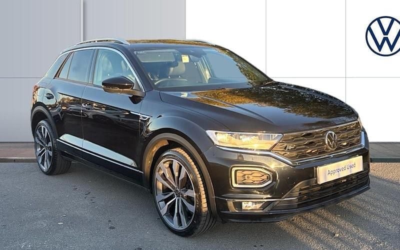 Black Used 2021 VW T-Roc R-line SUV | £22,615 (Fair price) - Image 1/4