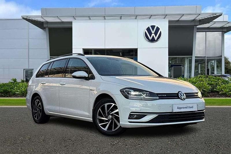White Used 2020 VW Golf VIII Edition Estate | £13,991 (Fair price) - Image 1/4