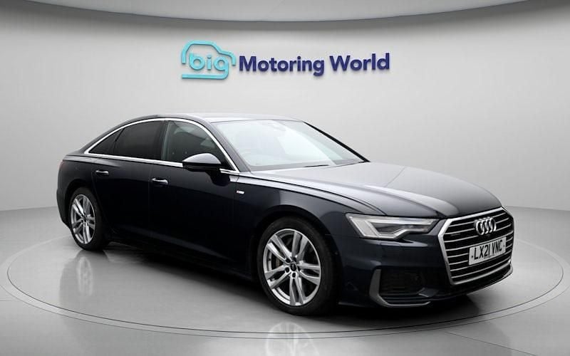 Begagnad Audi A6 S-Line 299 HK (219 kW) 2020 Blå Sedan