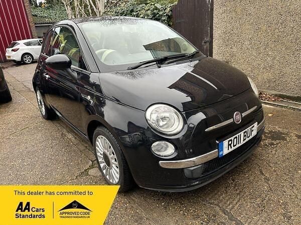 Black Used 2011 Fiat 500 Lounge Hatchback | £2,400 (Fair price) - Image 1/4