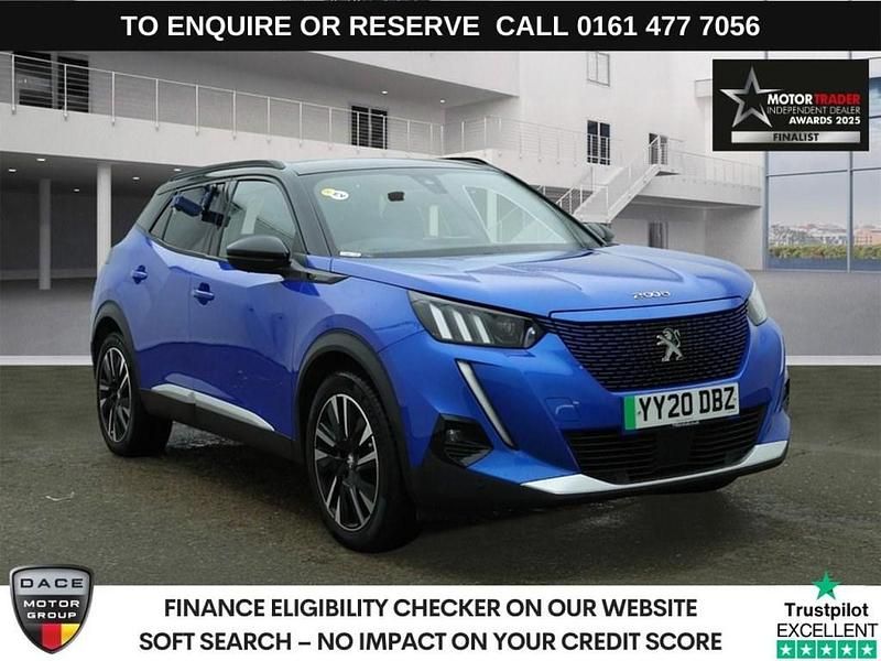 Blue Used 2020 Peugeot e-2008 GT-line SUV | £10,340 (Fair price) - Image 1/3