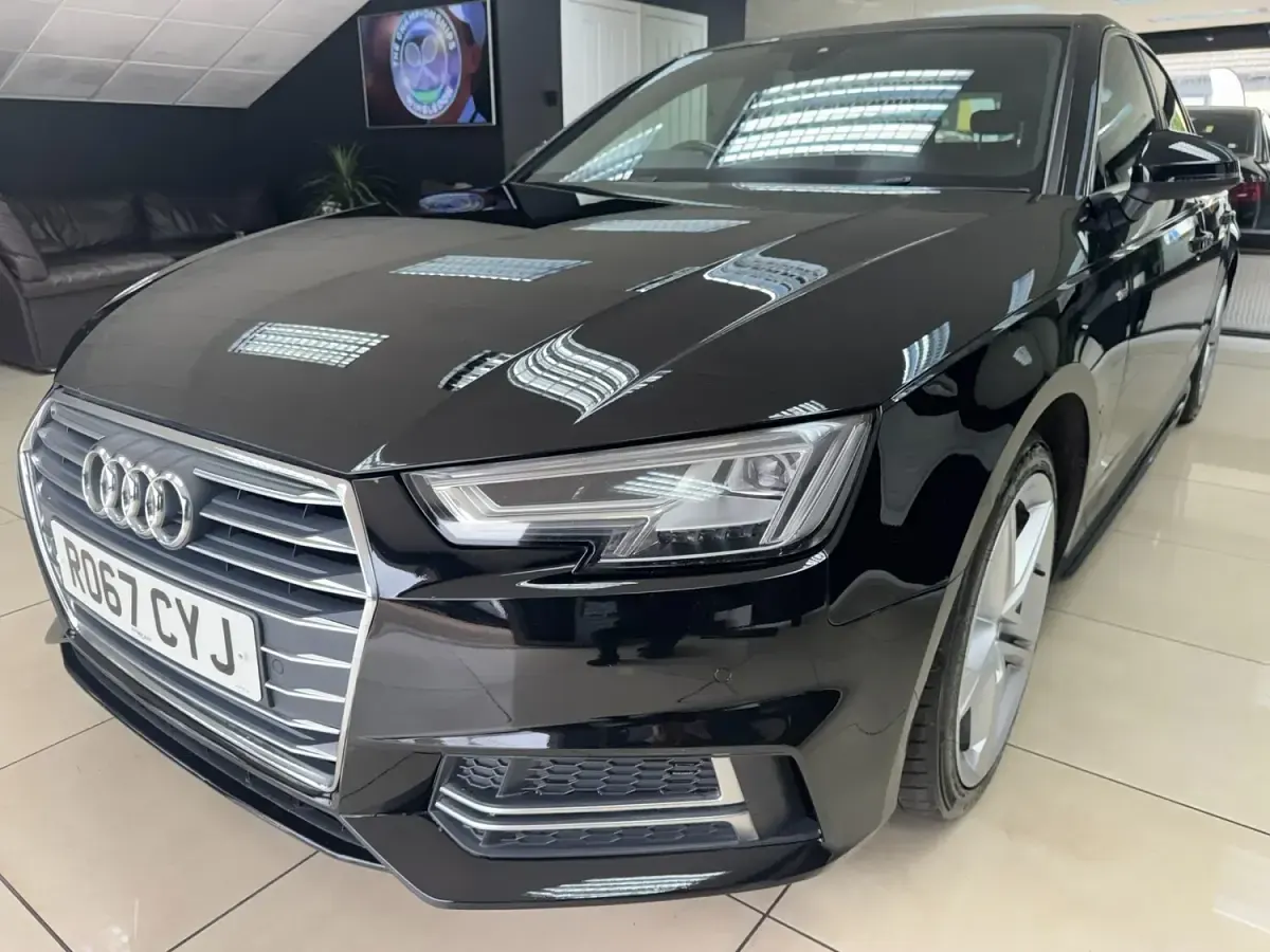 Used Audi A4 S-Line 150 HP (110 kW) 2017 Black Sedan