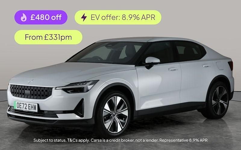 Silver Used 2022 Polestar 2 Long Range Single Motor Hatchback | £20,056 (Good price) - Image 1/3
