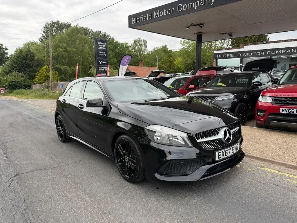 Used Mercedes A180 AMG line 109 HP (80 kW) 2017 Black Hatchback