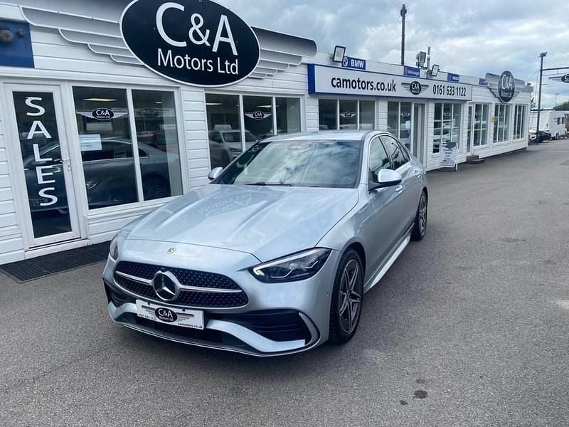 Used Mercedes C200 AMG line 204 HP (150 kW) 2024 Silver Sedan