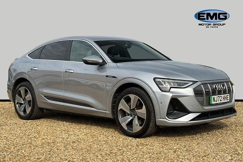 Silver Used 2022 Audi e-tron Sportback S-Line SUV | £24,495 (Super price) - Image 1/3
