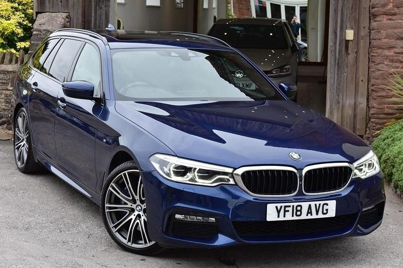 Blue Used 2018 BMW 540 M Sport Estate | £20,990 (Fair price) - Image 1/4