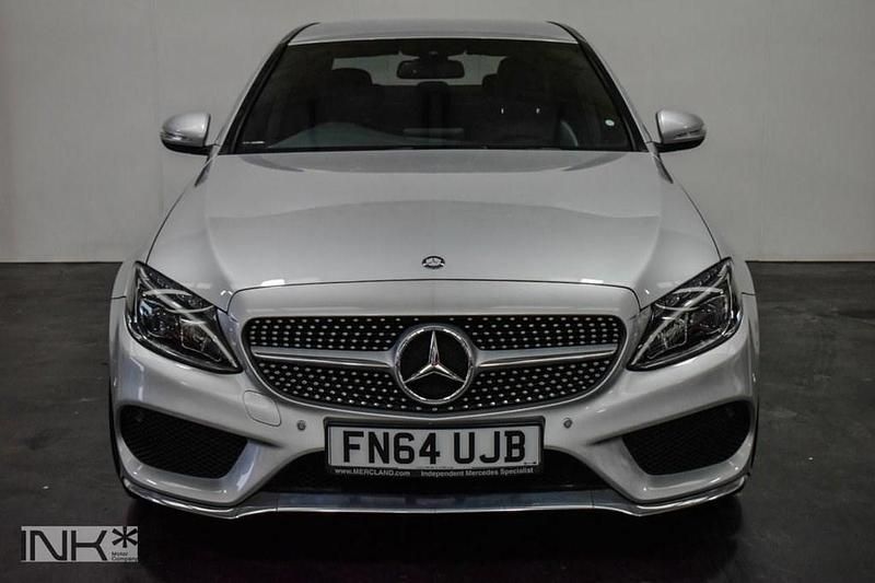 Begagnad Mercedes C220 AMG line 170 HK (125 kW) 2014 Silver Sedan