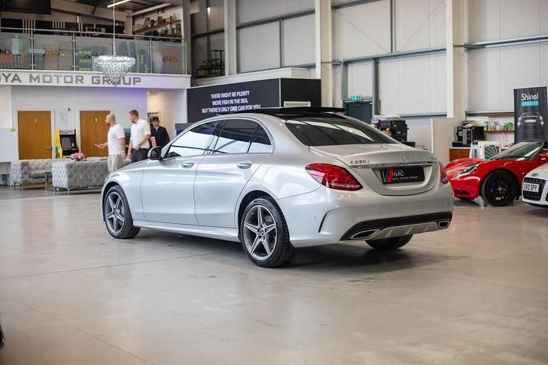 Used Mercedes C220 AMG Line Premium Plus 2017 Silver Sedan