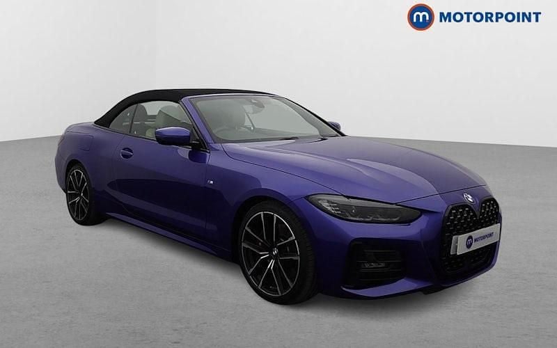 Blue Used 2021 BMW 420 M Sport Cabriolet | £24,399 (Fair price) - Image 1/4