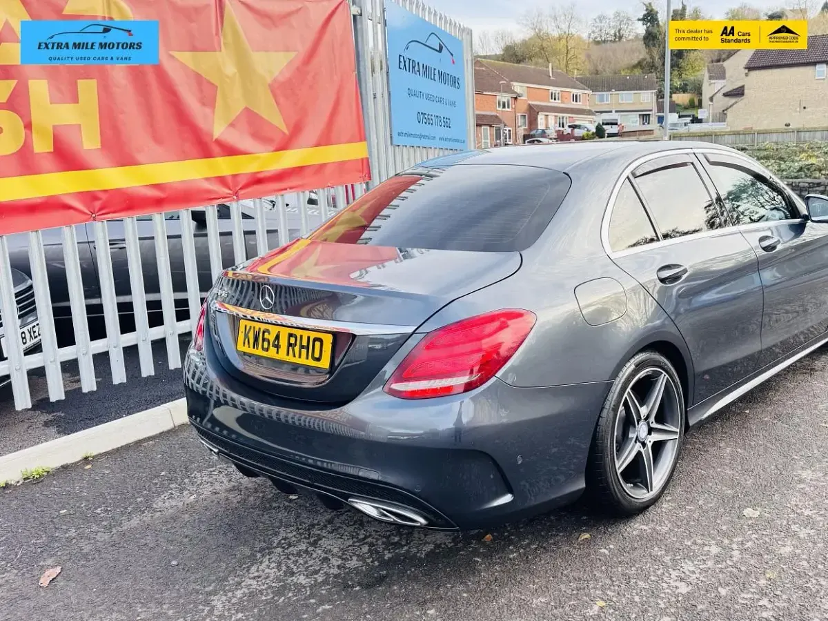 Used Mercedes C250 AMG line 204 HP (150 kW) 2015 Grey Sedan