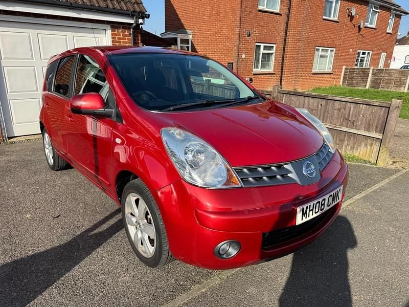 Used Nissan Note Acenta 110 HP (80 kW) 2008 Red Hatchback