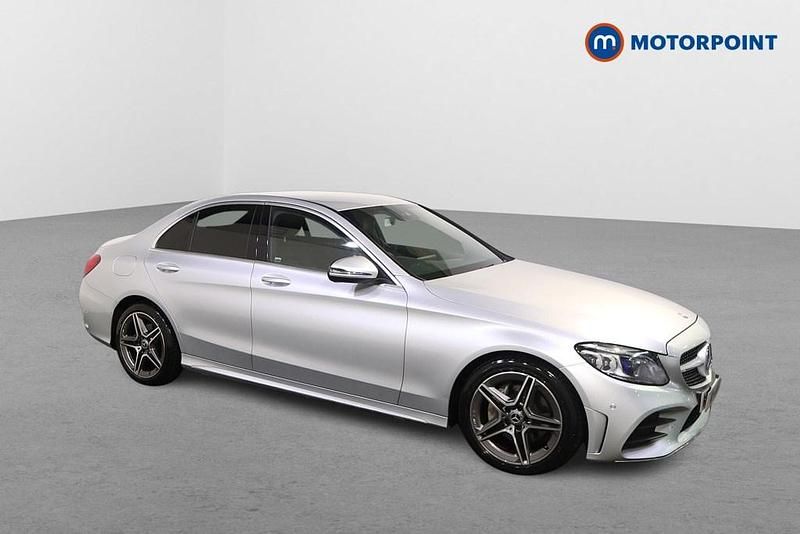 Used Mercedes C200 AMG Line Premium 184 HP (135 kW) 2019 Silver Sedan
