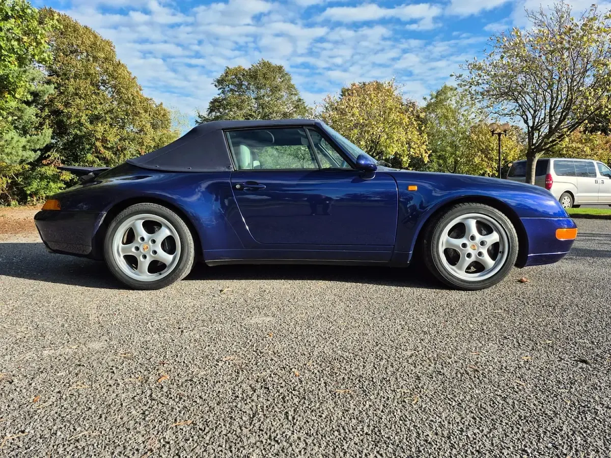 Used Porsche 993 1994 Blue Cabriolet