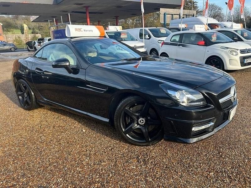 Black Used 2014 Mercedes SLK200 AMG Cabriolet | £9,990 (Fair price) - Image 1/4