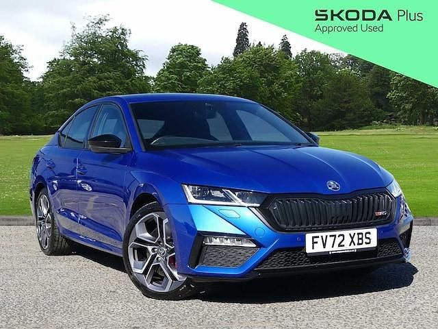 Race blue metallic Used 2023 Skoda Octavia vRS Hatchback | £26,795 (Expensive) - Image 1/4