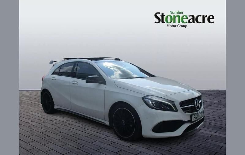 White Used 2017 Mercedes A160 AMG Line Premium Plus Hatchback | £12,995 (Fair price) - Image 1/4
