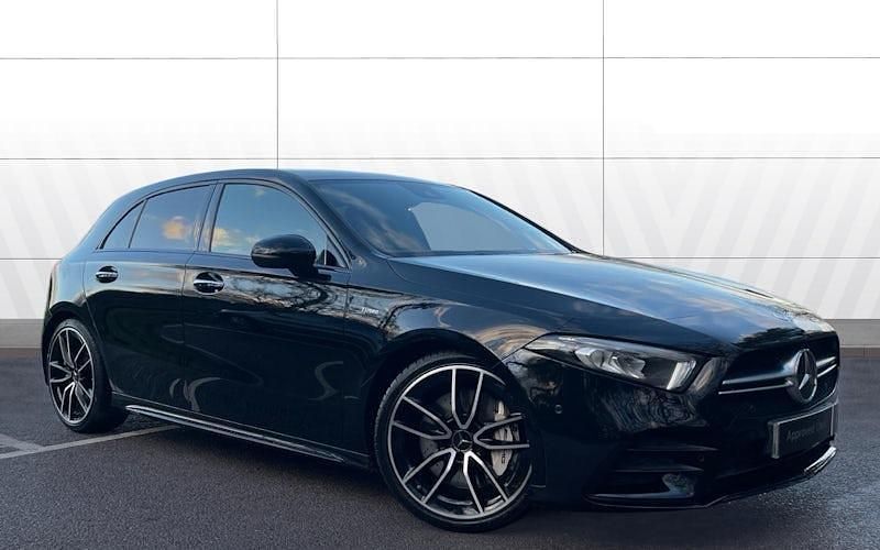 Used Mercedes A35 AMG Premium 306 HP (225 kW) 2021 Black Hatchback