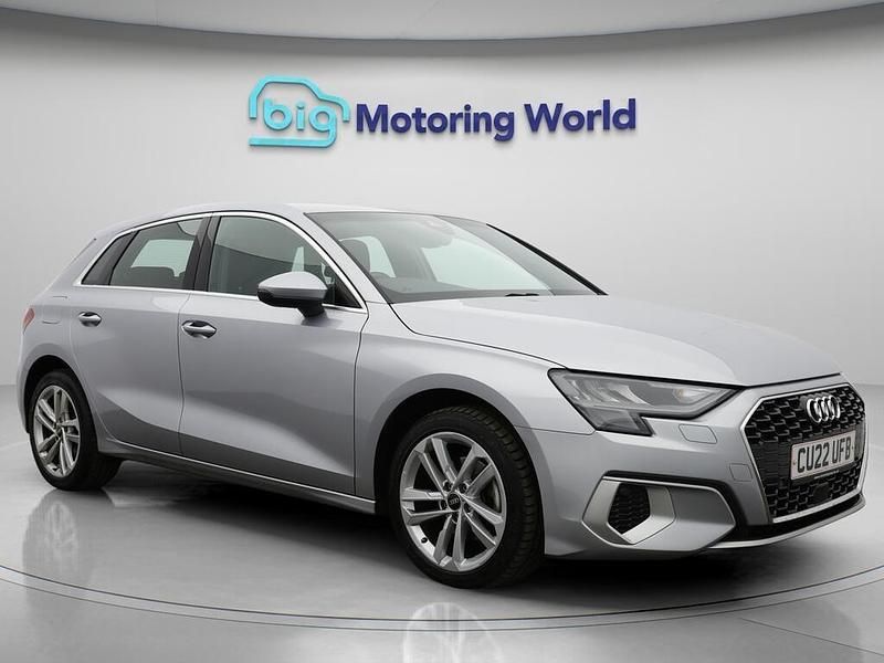 Silver Used 2022 Audi A3 Sportback Sport Hatchback | £19,500 (Fair price) - Image 1/4
