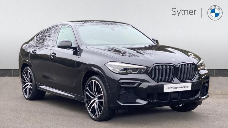 Black Used 2021 BMW X6 M Sport SUV | £41,500 (Fair price) - Image 1/4