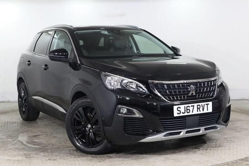 Black Used 2017 Peugeot 3008 Allure SUV | £10,275 (Fair price) - Image 1/4
