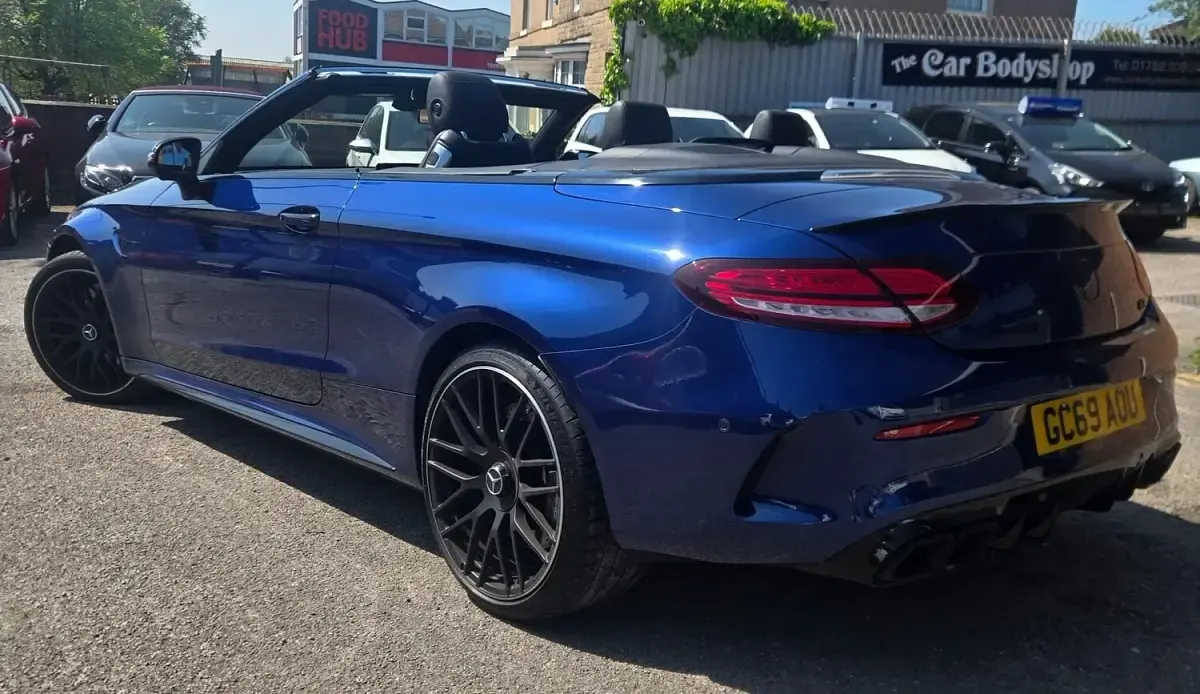 Käytetty Mercedes C63 AMG Premium Plus 2019 Sininen Avoauto