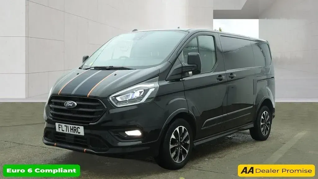 Used Ford Transit Custom Sport 185 HP (136 kW) 2021 Black Van