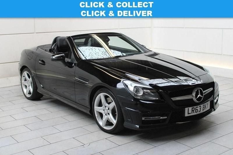 Black Used 2013 Mercedes SLK250 AMG Cabriolet | £8,750 (Fair price) - Image 1/3