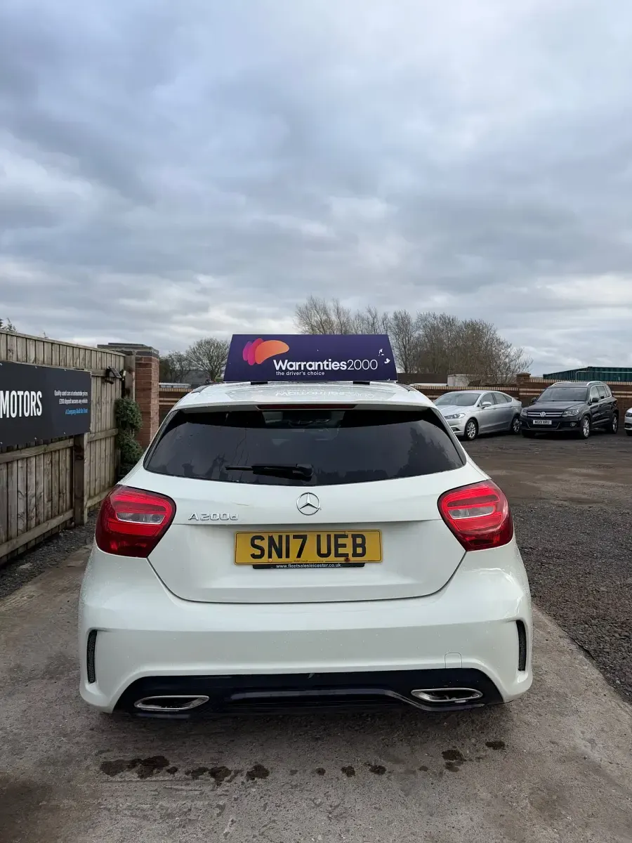 Used Mercedes A200 AMG line 136 HP (100 kW) 2017 White Hatchback
