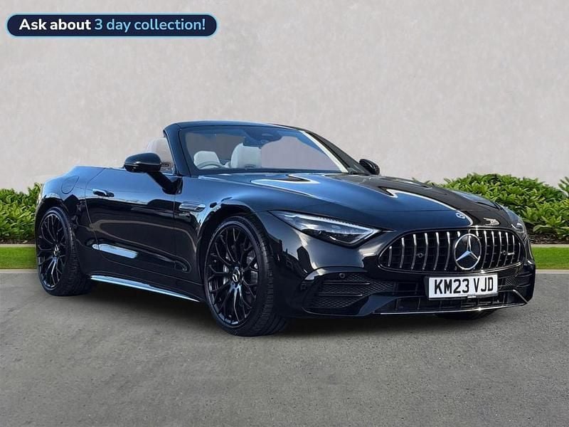 Black Used 2023 Mercedes SL43 AMG Cabriolet | £78,990 (Fair price) - Image 1/4