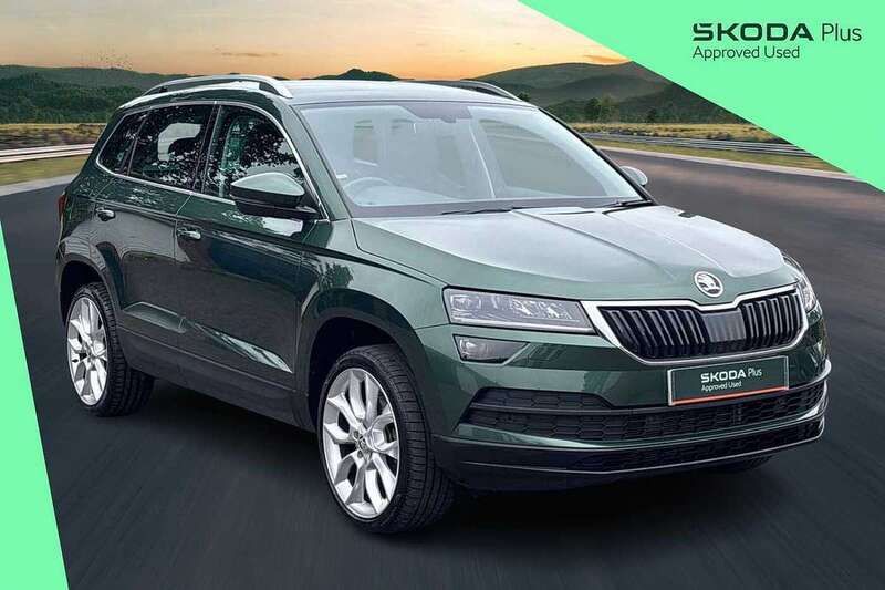 Green Used 2021 Skoda Karoq SE L SUV | £21,950 (Fair price) - Image 1/4