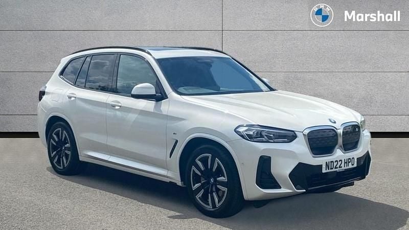 Mineral white metallic Used 2022 BMW iX3 M Sport SUV | £28,060 (Fair price) - Image 1/4