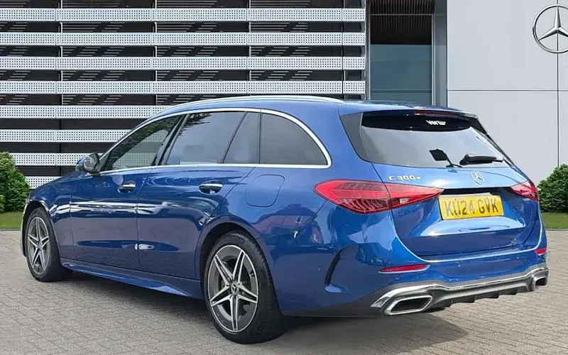 Used Mercedes C300e AMG Line Premium Plus 313 HP (230 kW) 2024 Blue Estate
