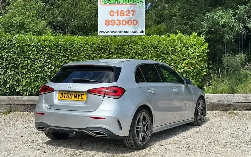 Used Mercedes A200 AMG line 163 HP (119 kW) 2020 Silver Hatchback