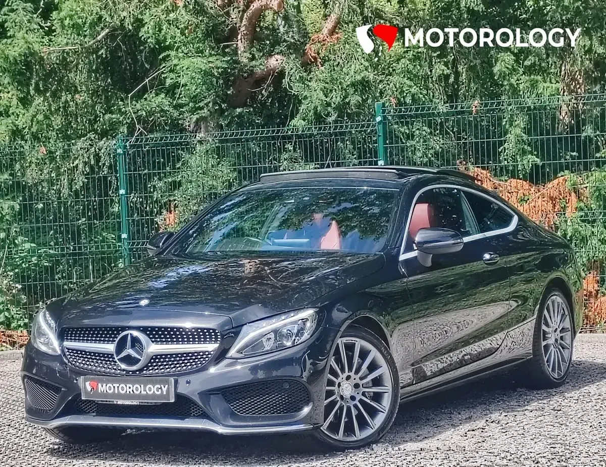 Used Mercedes C300 AMG line 242 HP (177 kW) 2016 Black Coupe