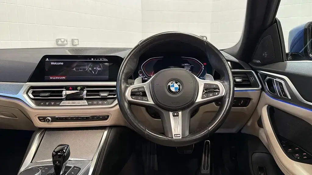 Begagnad BMW 420 Comfort Edition 2022 Blå Sportkupé