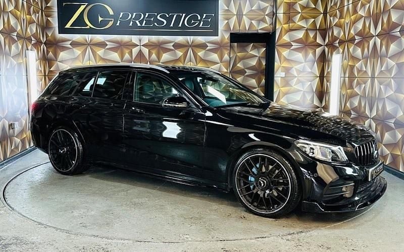Black Used 2019 Mercedes C200 AMG Line Premium Estate | £19,495 (Fair price) - Image 1/3