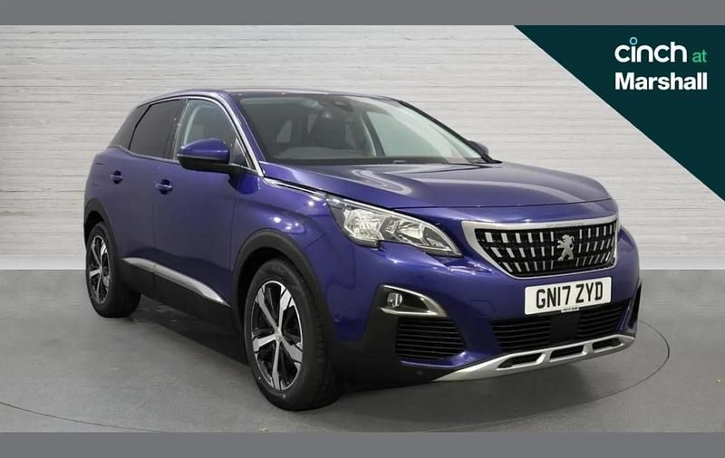 Blue Used 2017 Peugeot 3008 Allure SUV | £8,799 (Fair price) - Image 1/4
