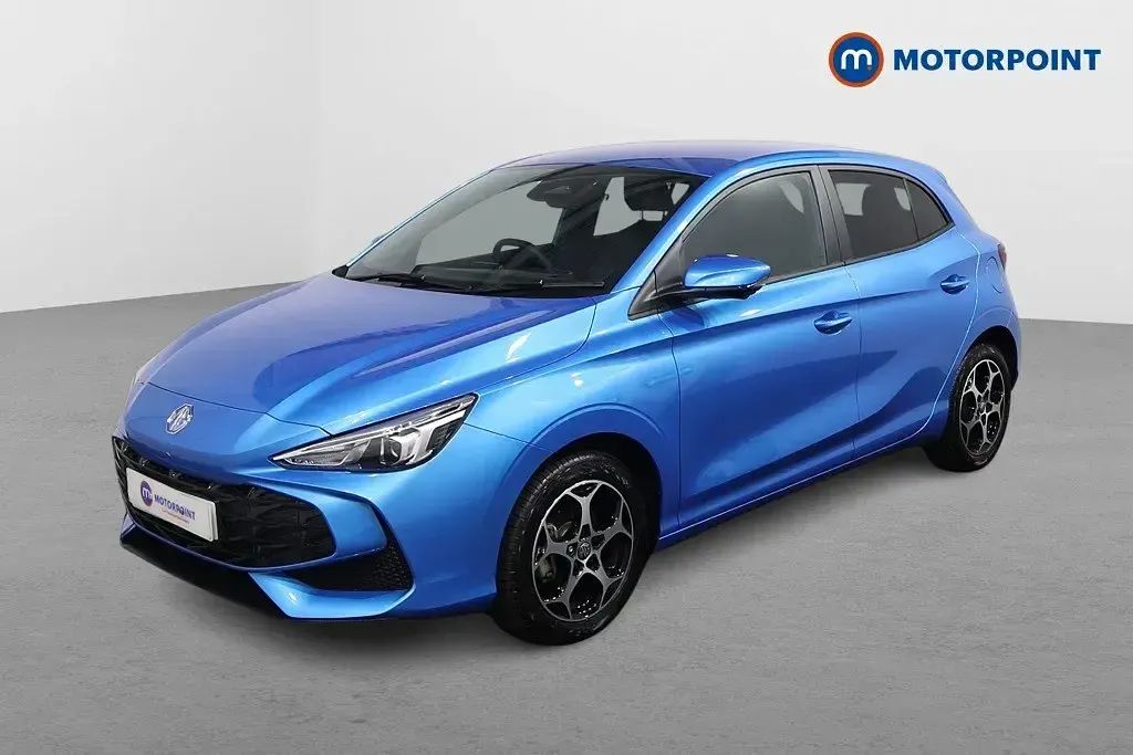 Begagnad MG MG3 Trophy 194 HK (142 kW) 2025 Blå Halvkombi