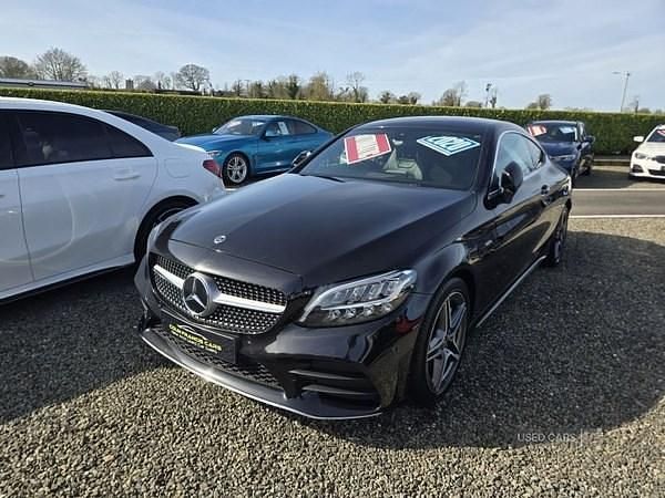 Used Mercedes C300 AMG line 245 HP (180 kW) 2020 Black Coupe