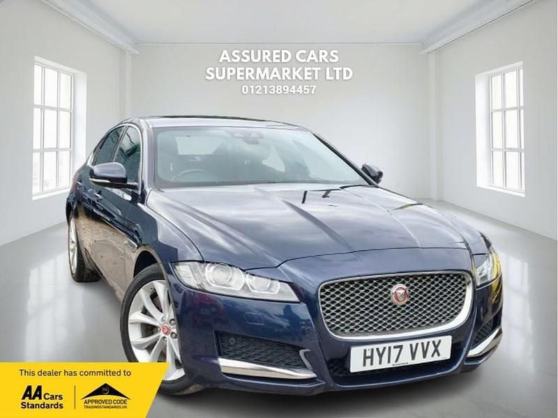 Blue Used 2017 Jaguar XF Portfolio Sedan | £7,385 (Good price) - Image 1/3