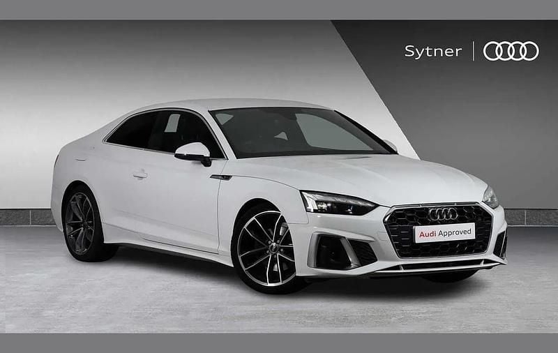 White Used 2022 Audi A5 S-Line Coupe | £25,750 (Fair price) - Image 1/4