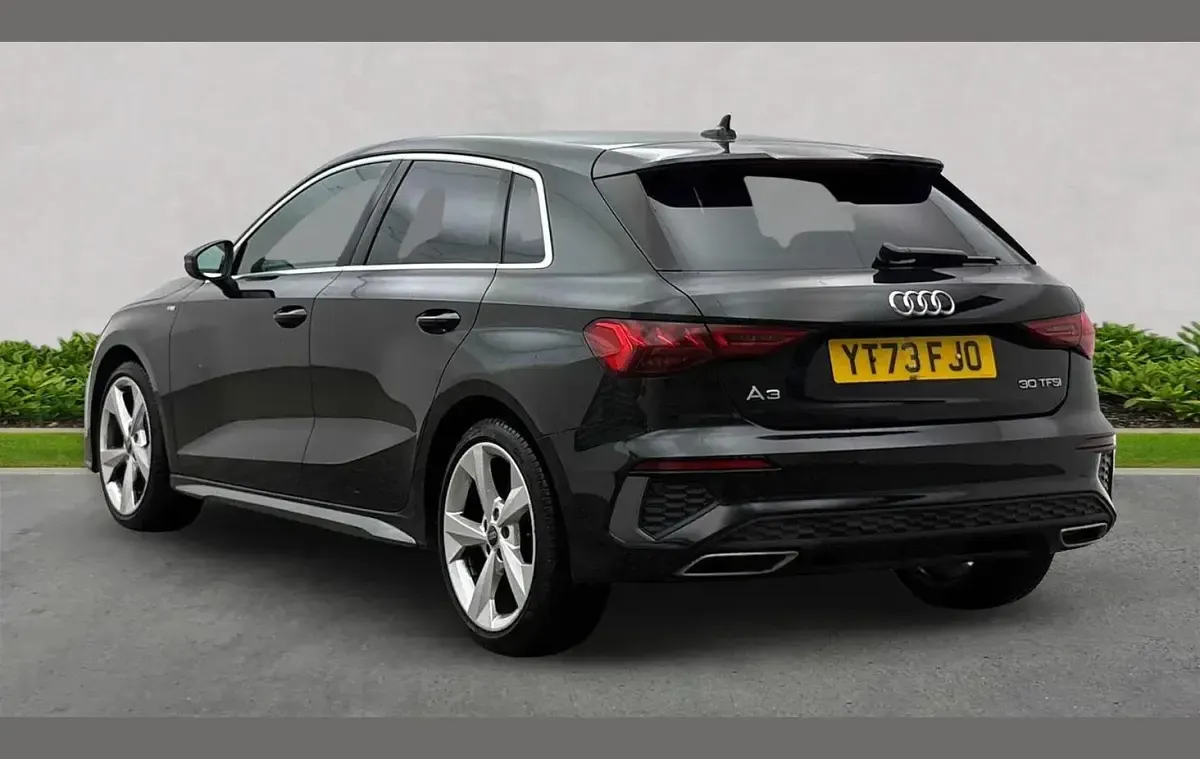 Used Audi A3 S-Line 108 HP (79 kW) 2023 Black Sedan