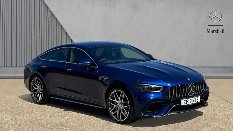 Brilliant blue metallic Used 2019 Mercedes AMG GT S AMG Coupe | £72,295 - Image 1/4