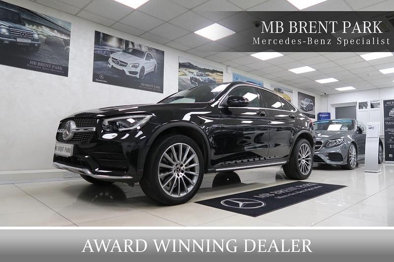 Black Used 2021 Mercedes GLC300e AMG line Coupe | £35,500 (A bit pricey) - Image 1/3