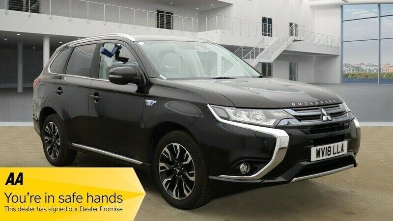 Black Used 2018 Mitsubishi Outlander P-HEV SUV | £9,995 (Fair price) - Image 1/3