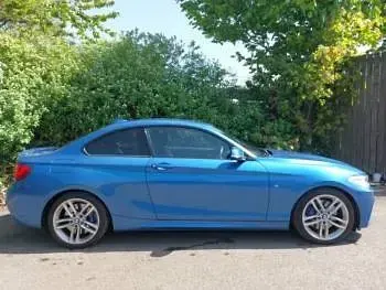 Begagnad BMW 220 M Sport 184 HK (135 kW) 2017 Blå Sportkupé