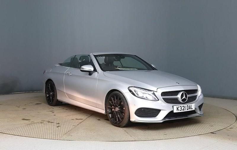 Used Mercedes C200 AMG line 2018 Silver Cabriolet