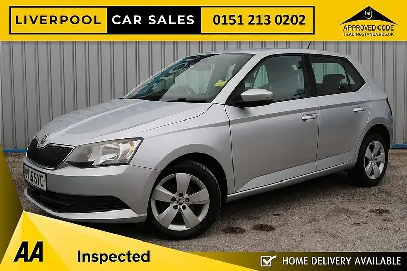 Used Skoda Fabia SE 90 HP (66 kW) 2015 Silver Hatchback