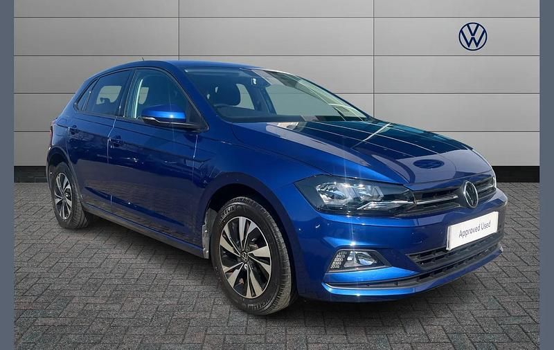 Used VW Polo Match 95 HP (69 kW) 2021 Blue Hatchback